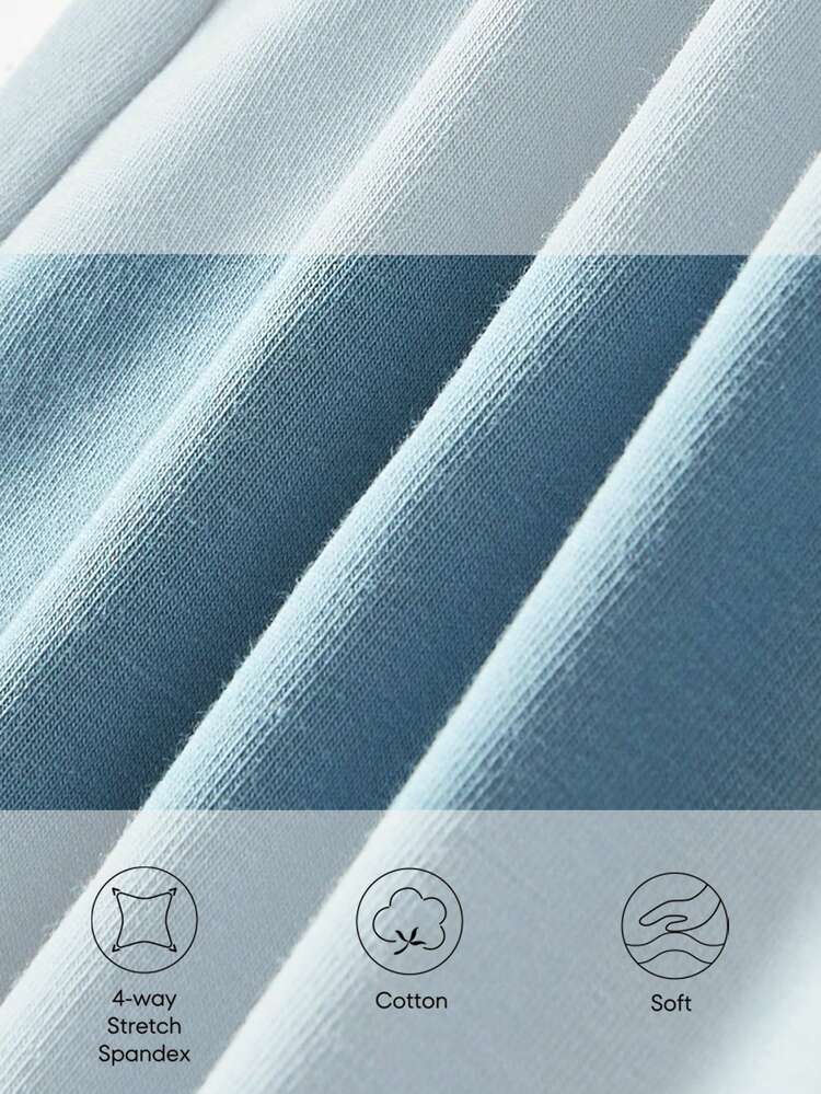 Baby Boy's Solid Color Half Button Hooded Sleeveless Romper Two-Piece Set