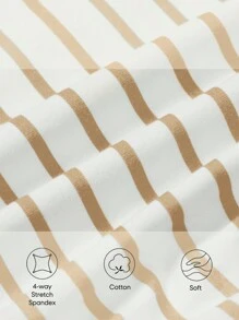 Cozy Pixies Informal 2 Piezas / Set Equipo De Camiseta A Rayas Y Pantaloncillos Para Bebé Niño - Multicolor - Ver 10