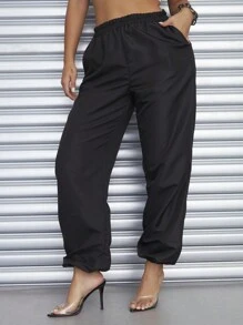 女款褲子 - 黑色 - 查看 5