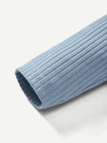 Cozy Pixies Baby Boy 2pcs Solid Zip Up Jumpsuit - Green - View 6