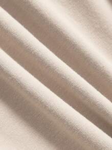 Cozy Pixies 4pcs Baby Boys' Solid Color Decorative Woven Label Short Sleeve Pullover Top And Shorts Set Matching Set - Khaki - View 10