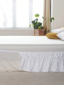1 Miếng Mềm mại Và Thoải mái Trắng Polyester Xoăn Sóng Cắt Váy ngủ Đối với Phòng ngủ - trắng - Xem 11