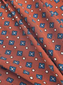 SHEIN Clasi Kích thước lớn Dây chéo Cái cổ Lạnh vai Áo sơ mi - màu nâu - Xem 3