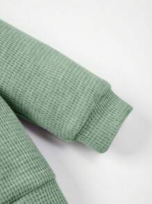 Cozy Pixies 嬰幼兒男童長袖前開衫,具彩色對比色領口和前2合1扣環設計 - 彩色 - 查看 5