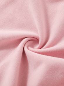 Cozy Pixies Baby Girls' Casual Round Neck Top & Shorts Set With Letter Print Matching Set