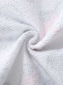 Young Girl's Heart & Koala Printed Round Neck Short Sleeve Cover Up Top - Multicolor - View 5