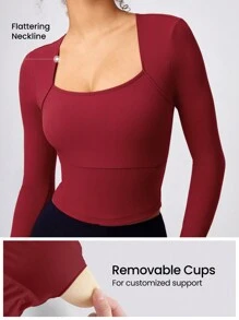 GLOWMODE FeatherFit™ Knot It Sports Tee Light Support - Maroon - View 3