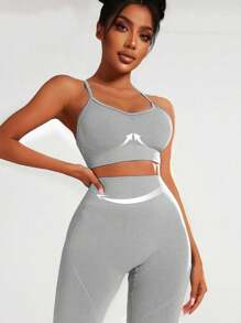 Easithlete 女式背後交叉運動內衣