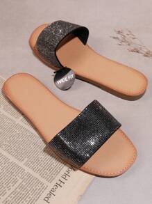 SHUZIA All-match Flat Flat Shoes - Black - View 5