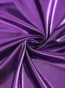 VaVaBold Glossy Long Sleeve T-Shirt - Purple - View 3