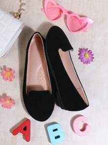 Mini mi Giày bệt Nub Loafer mũi tròn thoải mái dành cho nữ-Đệm bổ sung, chống trượt, giày bệt đa năng cho mọi dịp - màu đen - Xem 3