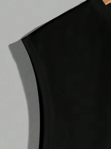 Manfinity BRENVOR 男士均編貼身背心,椰樹印花款