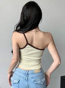 Dazy Designer Women's One Shoulder Strap Color Blocking Top With Unique Design Sexy Top - Multicolor - View 2