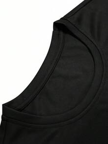 Áo ba lỗ in kỹ thuật số nam - màu đen - Xem 5