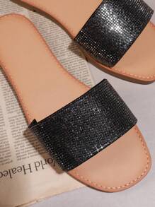 SHUZIA All-match Flat Flat Shoes - Black - View 3