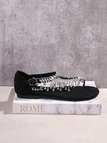 SHUZIA Của phụ nữ Dép phẳng - màu đen - Xem 4