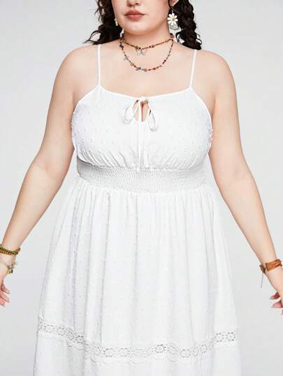 Fairycore Vestidos De Talla Grande Para Mujer Con Tirantes De Espagueti Y Dobladillo Con Volantes Y Cintura Ajustada