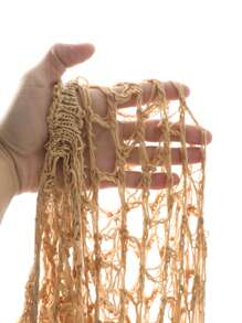 SHEIN Swim Curve Plus Size Fringed Halter Neck Cover Up Dress Summer - Khaki - View 3