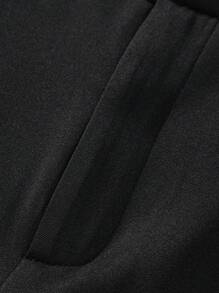 Manfinity Hypemode Pantaloni da uomo con vita elastica e pieghe, adatti per il ritorno a scuola