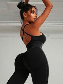 Easithlete 女式背後交叉運動內衣