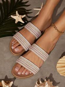 SHUZIA Sandale plate de damă