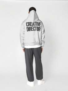 SUMWON 背面带图案印花的连帽衫