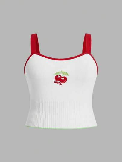 SHEIN Qutie Top A Maglia Estivo Taglie Forti