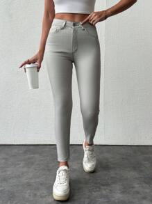 Hoge taille Skinny jeans