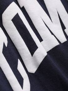 DAZY Men Letter Graphic Drop Shoulder Tee,Fall Clothes