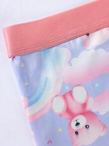 Men's Cartoon Bear Pattern Boxer Briefs - White - View 6