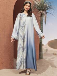 Al Najma 女士印花漸變土耳其長襯衫