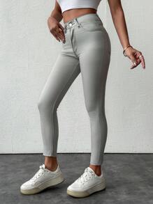 Hoge taille Skinny jeans