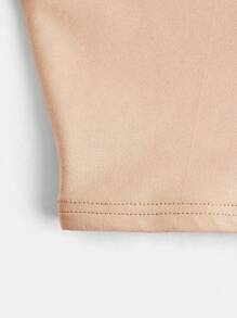 SHEIN Teen Girl's Elegant Solid Color Tank Top For Summer - Apricot - View 3