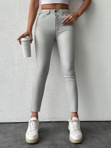 Hoge taille Skinny jeans