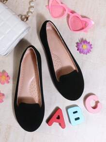 Mini mi Giày bệt Nub Loafer mũi tròn thoải mái dành cho nữ-Đệm bổ sung, chống trượt, giày bệt đa năng cho mọi dịp - màu đen - Xem 2