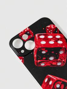 ROMWE Grunge Punk 1入組拉斯維加斯風格手機殼,適用於蘋果iphone 15/14/13/11 Pro Max,適用於情人節 - 無色 - 查看 3