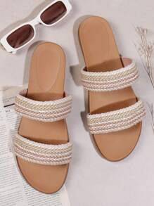 SHUZIA Sandale plate de damă