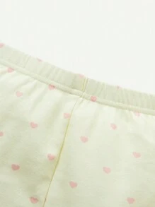 Cozy Pixies 女嬰貼身睡衣套裝，圓領，扇邊下擺，長袖上衣和褲子 - 彩色 - 查看 7