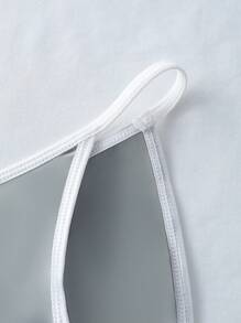 3pcs Women's Contrast Trimmed Triangle Panties Set - Multicolor - View 6