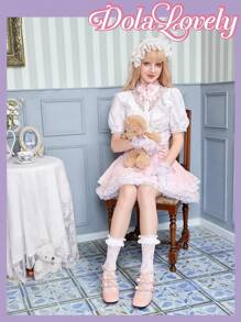 Dola Lovely Faux Pearl Embellished Bow Knot Women's High Heel Pumps