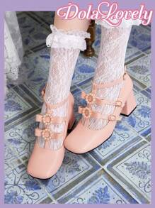 Dola Lovely Faux Pearl Embellished Bow Knot Women's High Heel Pumps