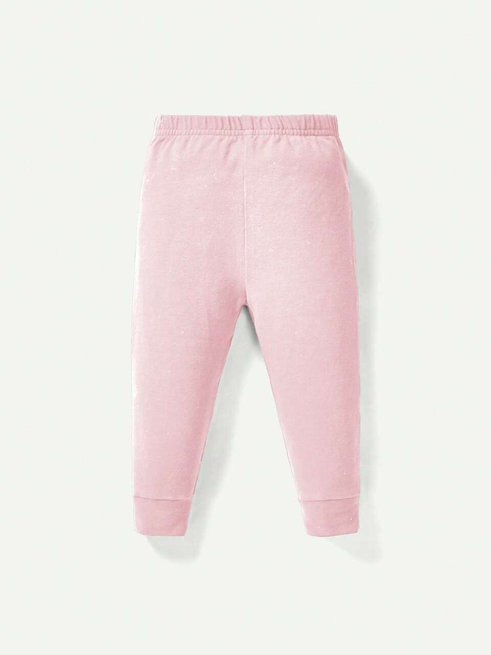 Baby Girl Snug Fit Pajama Set With Round Neck, Long Sleeve, Heart Patterned Top And Long Pants, 4pcs/Set Matching Set