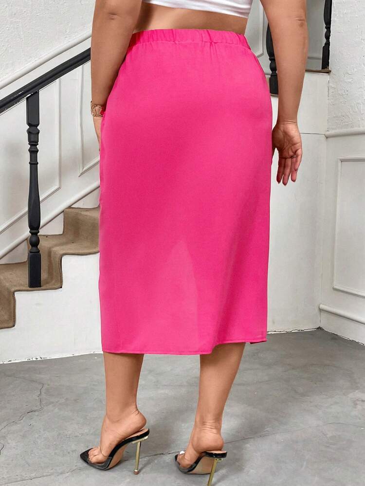 Plus Size Women's Wrap Skirt