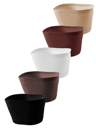 SHEIN 5pcs Pack Seamless 3D Wireless Non-Padded Nursing Bras For Pregnant Women