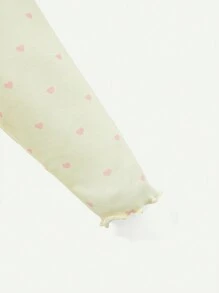 Cozy Pixies 女嬰貼身睡衣套裝，圓領，扇邊下擺，長袖上衣和褲子 - 彩色 - 查看 5