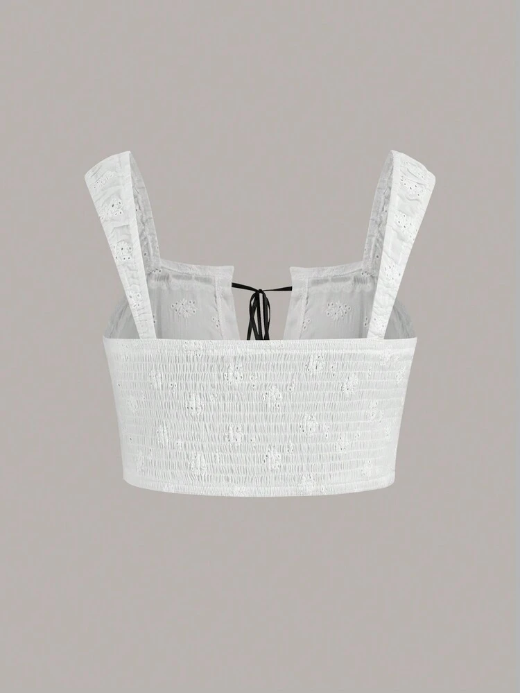 Plus Size Tie Front Chiffon Cami Top