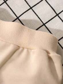 SHEIN Young Boy Letter Pattern Hoodie And Pants Two-Piece Set - Baby Blue - View 3