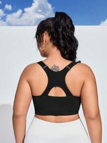 Yoga Basic Plus Size Seamless Sports Bra For Beautiful Backline