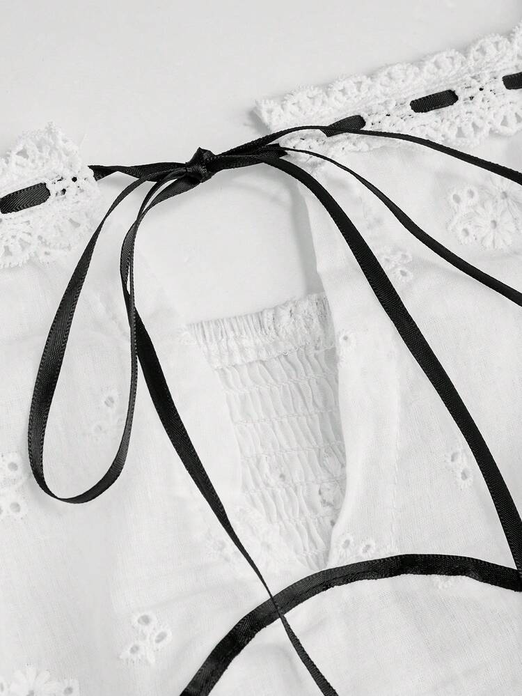 Plus Size Tie Front Chiffon Cami Top