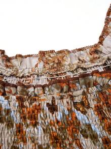 SHEIN VCAY Vestido de talla grande con estampado de mariposas y flores en estilo bohemio, para el verano - Multicolor - Ver 4